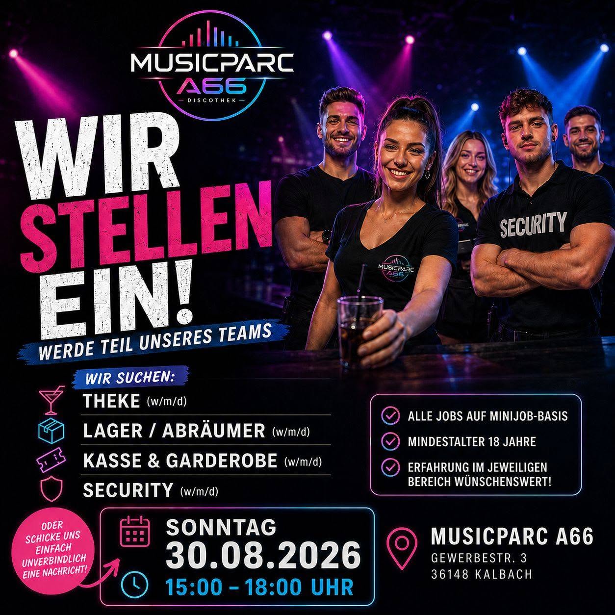 Personalsuche im Musicparc A66
